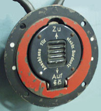 Socket for external power feed to aircraft electrical system.