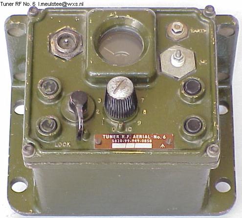 Tuner Radio Frequency Aerial No. 6. Click for inside view.