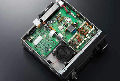 Top interior view: RF, PA & SDR Units.