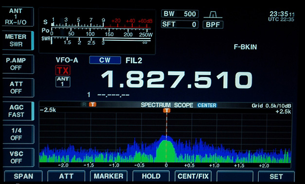 IC-7700 spectrum scope