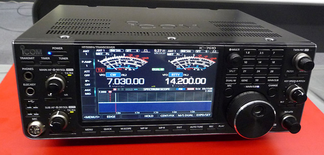 The Icom IC-7610. Click for IC-7610 page.