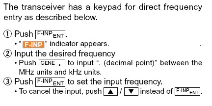 Corrected direct frequency-entry procedure.