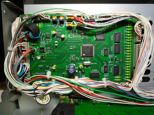 Controller board (behind front panel). Click for larger image.